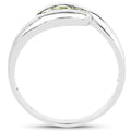 0.56 Carat Genuine Peridot .925 Sterling Silver Ring Bids.com