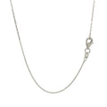 10k White Diamond Cut Cable Link Chain (0.87 mm) Bids.com