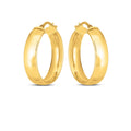 14k Yellow Gold Wedding Band Hoops (6x25mm) Bids.com