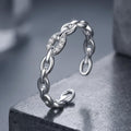 925 Sterling Silver 0.3cm Width CZ Pavé Setting Rings Bids.com