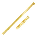 6.0mm 14k Yellow Gold Classic Miami Cuban Solid Chain Bids.com