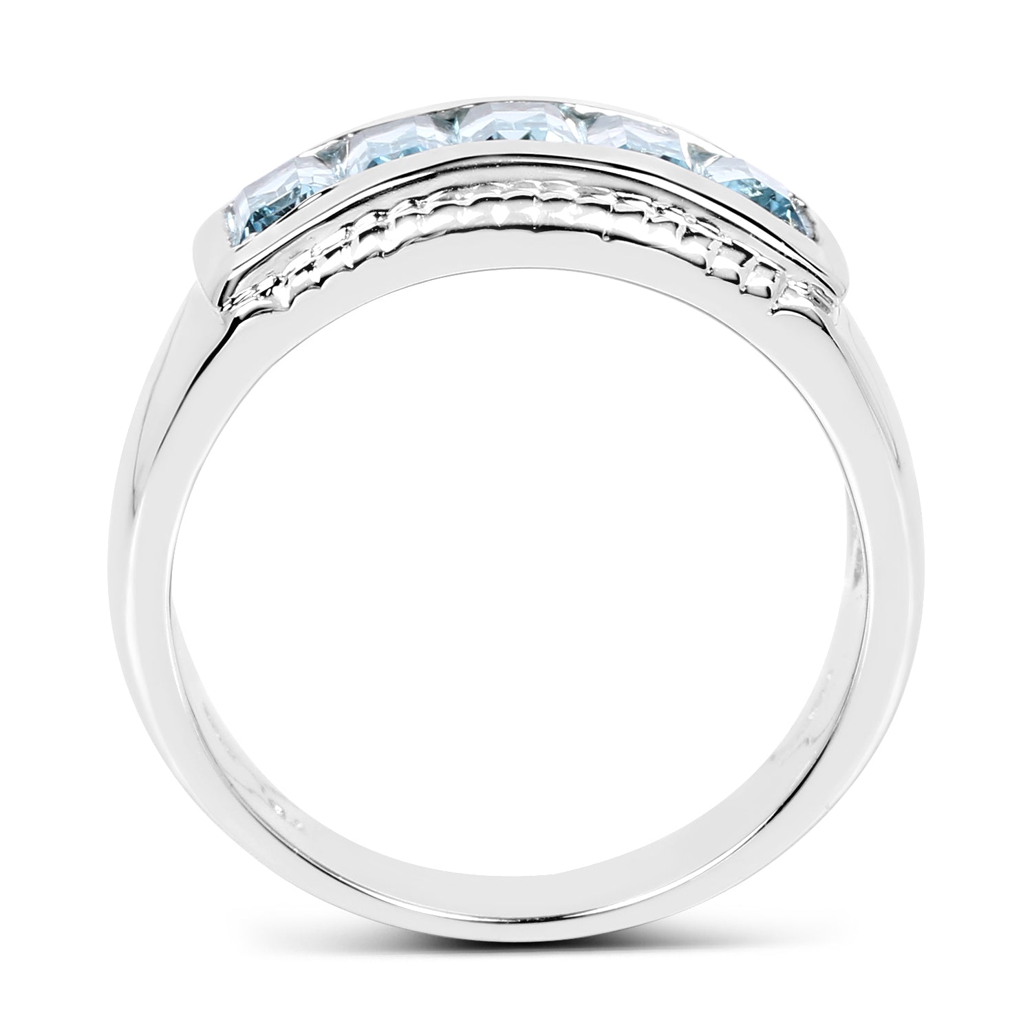 1.75 Carat Genuine Blue Topaz .925 Sterling Silver Ring Bids.com