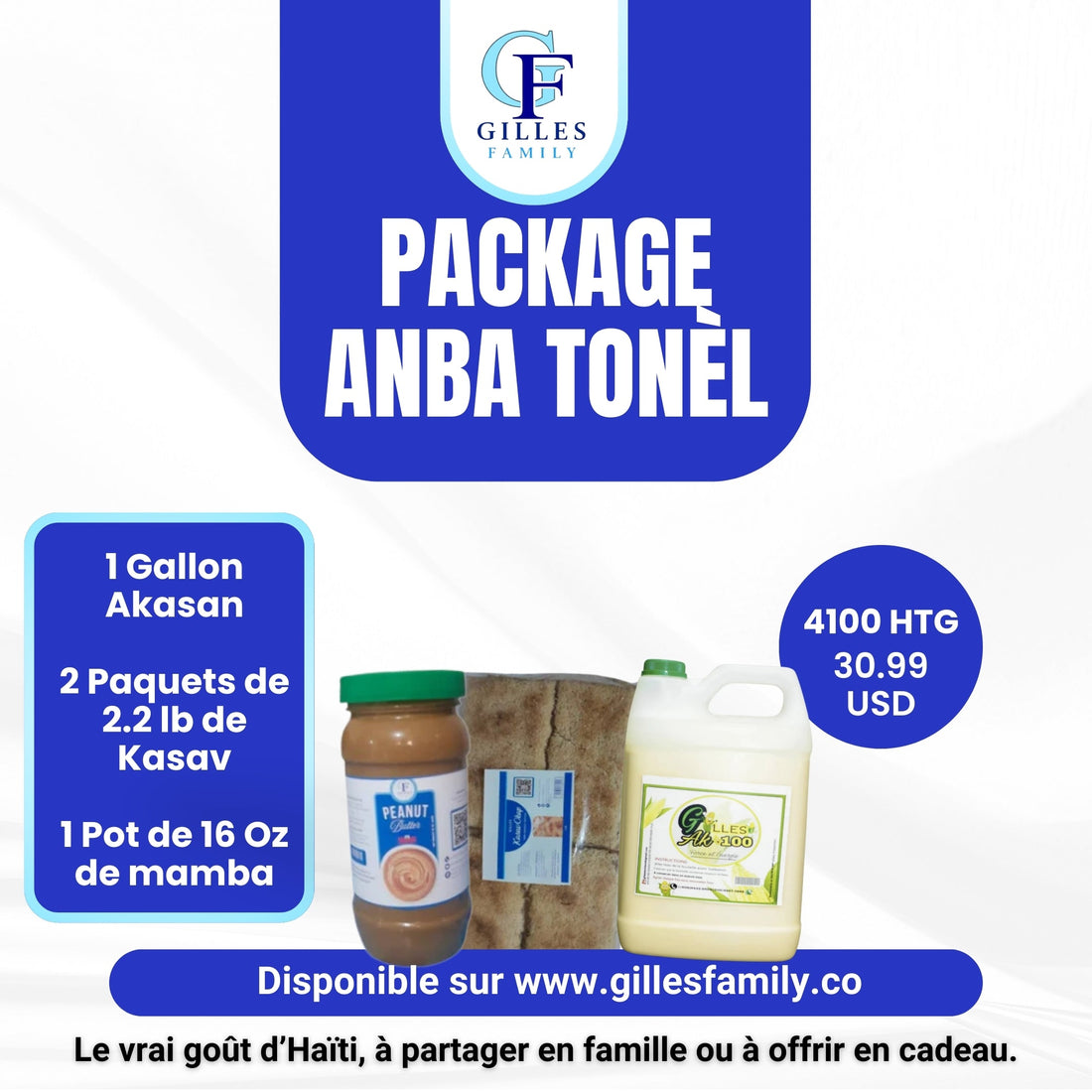 Package 'Anba Tonel' Akasan, Kasav, Manba Gilles Family