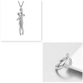 Love Hug Necklace Unisex Men Women Couple Jewelry Simple Temperament Clavicle Chain Valentines Day Lover Gift Gilles Family
