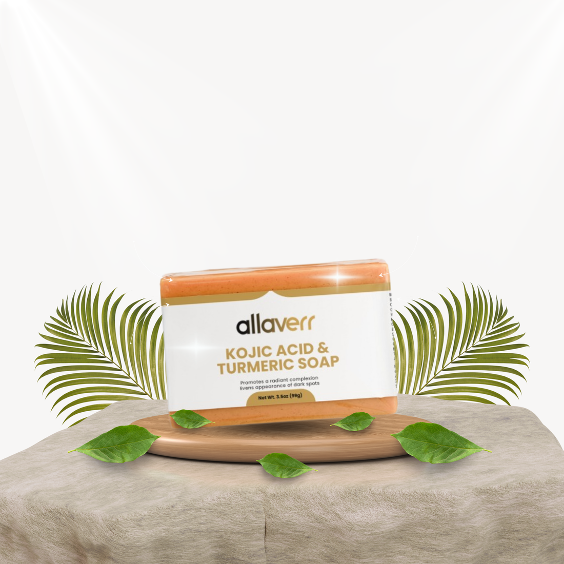 Allaverr | Kojic Acid & Turmeric Soap: Radiant Glow Bar Allaverr