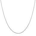 14k White Gold Thin Motif Round Omega Necklace Bids.com