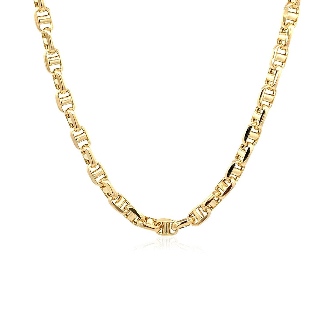 4.5mm 14k Yellow Gold Anchor Chain Bids.com