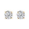 14K White Gold 2.00 Cttw Lab Grown Round Brilliant-Cut Diamond Classic 4-Prong Stud Earrings with Screw Backs (F-G color, VVS2-VS1 Clarity) Bids.com