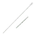 14k White Gold Diamond-Cut Bead Chain 1.0mm Bids.com