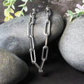 14K White Gold Wide Paperclip Chain (6.1mm) Bids.com