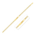 14k Yellow Gold Curb ID Bracelet (4.70 mm) Bids.com