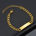 Custom Laser Engraved Bracelets Personalized Bracelet Engravable Stainless Steel Jewelry Gifts Gilles Family