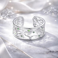 S925 Sterling Silver Pavé Setting CZ Ring Bids.com