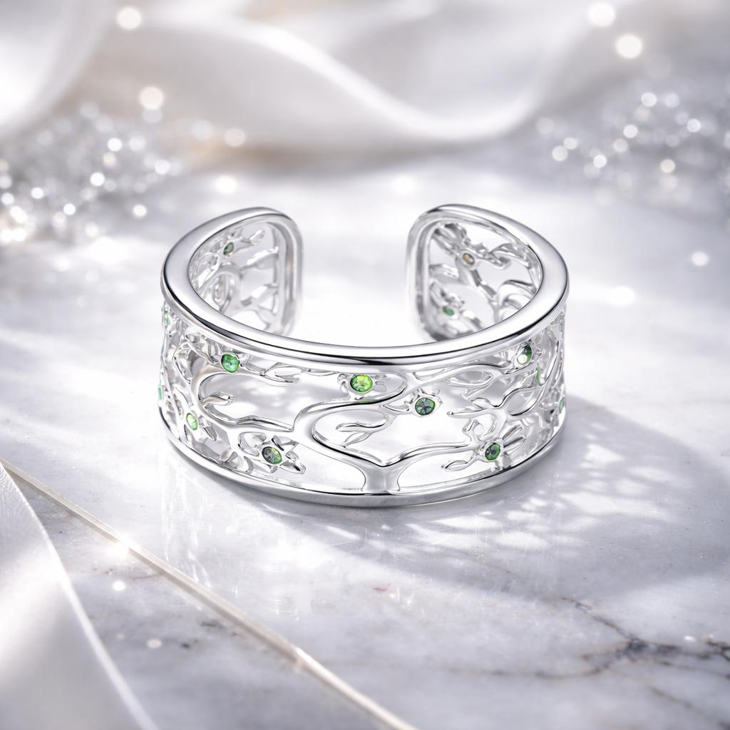 S925 Sterling Silver Pavé Setting CZ Ring Bids.com