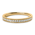 14K Yellow Gold 1/4 Cttw Round Diamond Milgrain Wedding Band (I-J Color, SI2-I1 Clarity) - Size 6.5 Bids.com