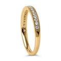 14K Yellow Gold 1/4 Cttw Round Diamond Milgrain Wedding Band (I-J Color, SI2-I1 Clarity) - Size 6.5 Bids.com