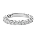 14K White Gold 1.00 Cttw Round Diamond Prong Set Wedding Band Bids.com