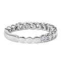 14K White Gold 1.00 Cttw Round Diamond Prong Set Wedding Band Bids.com