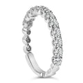 14K White Gold 1.00 Cttw Round Diamond Prong Set Wedding Band Bids.com