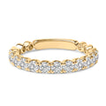 14K White Gold 1.00 Cttw Round Diamond Prong Set Wedding Band Bids.com