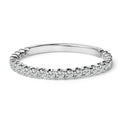 14K White Gold 1/4 Cttw Round Diamond Prong Set Wedding Band Bids.com