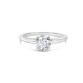 14K White Gold 1.0 Cttw Round Lab Grown Diamond 4 Prong Solitaire Engagement Ring (F-G Color, VS2-SI1 Clarity) - Ring Size 7 Bids.com