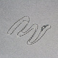 14k White Gold Diamond-Cut Bead Chain 1.0mm Bids.com
