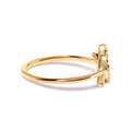 10K Yellow Gold 1/10 Cttw Diamond Leaf and Branch Ring (H-I Color, I1-I2 Clarity) - Ring Size 7 Bids.com