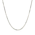 14k White Gold Adjustable Snake Chain 0.85mm Bids.com