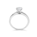 14K White Gold 1.0 Cttw Round Lab Grown Diamond 4 Prong Solitaire Engagement Ring (F-G Color, VS2-SI1 Clarity) - Ring Size 7 Bids.com