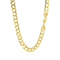 7.0mm 10k Yellow Gold Curb Chain Bids.com