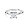 14K White Gold 1.0 Cttw Princess Lab-Grown Diamond Solitaire Engagement  Ring (F-G Color, VS1-VS2 Clarity) - Ring Size 7 Bids.com
