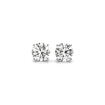 2 cttw Certified IGI Lab Grown Round Diamond Stud Earrings 14k White Gold (G/VS2) Bids.com