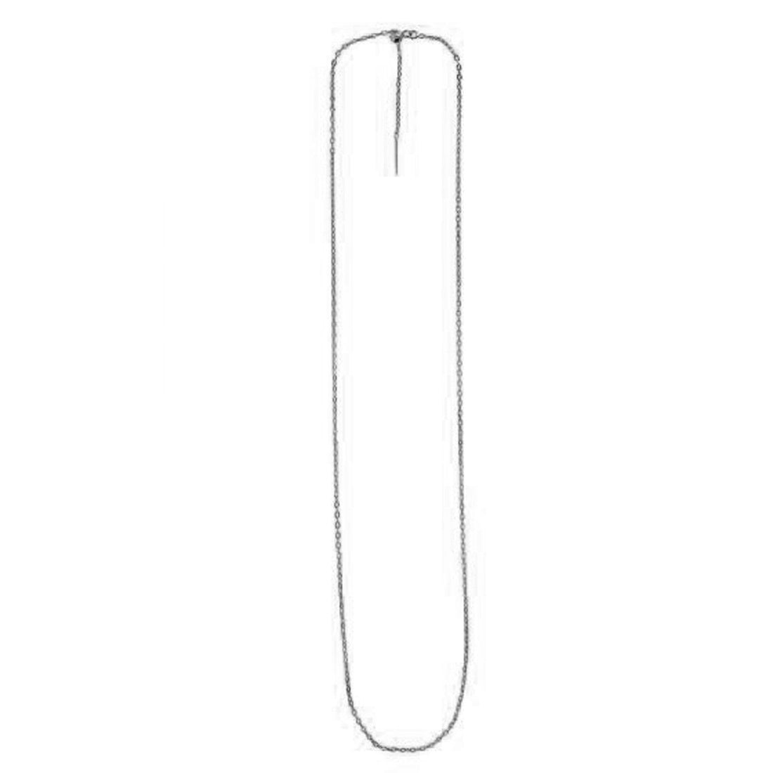 Endless Adjustable Cable Chain in 14k White Gold (1.70 mm) Bids.com