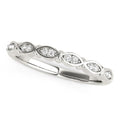 14k White Gold Unique Infinity Design Diamond Wedding Band (1/10 cttw) Bids.com