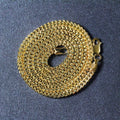 14k Yellow Gold Light Weight Wheat Chain (3.20 mm) Bids.com