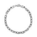 14k White Gold French Cable Chain Bracelet  (4.80 mm) Bids.com