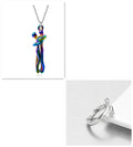 Love Hug Necklace Unisex Men Women Couple Jewelry Simple Temperament Clavicle Chain Valentines Day Lover Gift Gilles Family