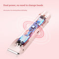 2 In 1 Hair Remover Women's Double Head Shaver Private Pubic Hair Trimmer Electric Razor Wet Dry Electric Body Hair Gilles Ak-100