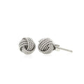 Sterling Silver Textured Love Knot Stud Style Earrings Bids.com