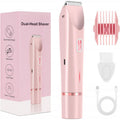 2 In 1 Hair Remover Women's Double Head Shaver Private Pubic Hair Trimmer Electric Razor Wet Dry Electric Body Hair Gilles Ak-100