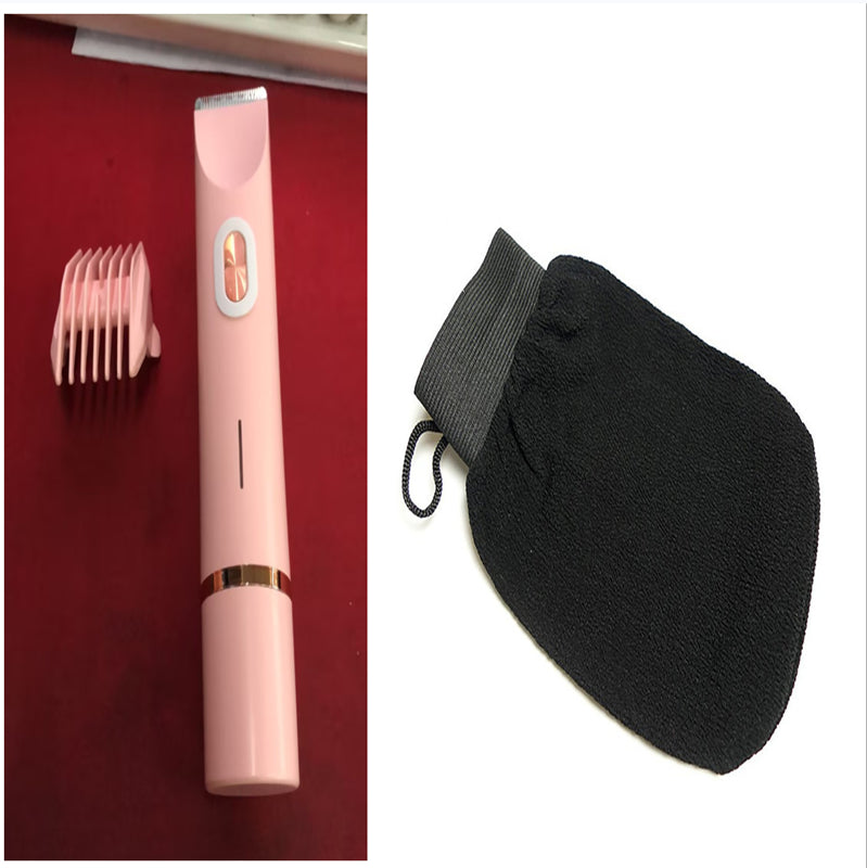 2 In 1 Hair Remover Women's Double Head Shaver Private Pubic Hair Trimmer Electric Razor Wet Dry Electric Body Hair Gilles Ak-100