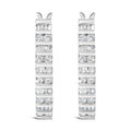10K White Gold 1.0 Cttw Alternating  Diamond 