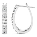 10K White Gold 1.0 Cttw Alternating  Diamond 