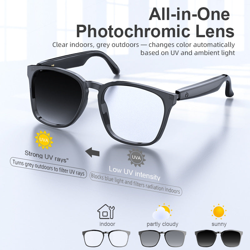 Ai Translation Smart Glasses Photochromic Bluetooth Wireless Gilles Family