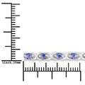 0.91 Carat Genuine Tanzanite .925 Sterling Silver Bracelet Bids.com