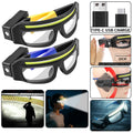 Multi-functional Glasses Light Light With Type-C Charging, Warning Headlamp, Compact And Portable, Touch-sensitive Headlamp Gilles Family