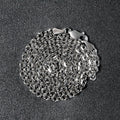 14k White Gold Diamond Cut Cable Link Chain (2.90 mm) Bids.com
