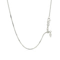 14k White Gold Adjustable Snake Chain 0.85mm Bids.com