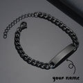 Custom Laser Engraved Bracelets Personalized Bracelet Engravable Stainless Steel Jewelry Gifts Gilles Family